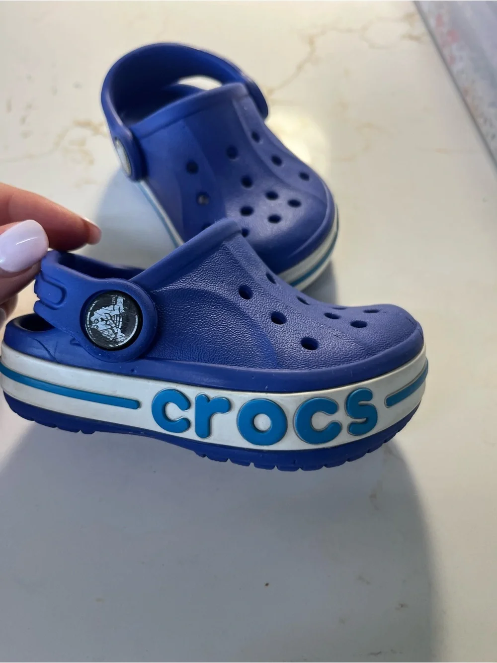 CROCS Kids Slip-On Clog in Bright Blue c4